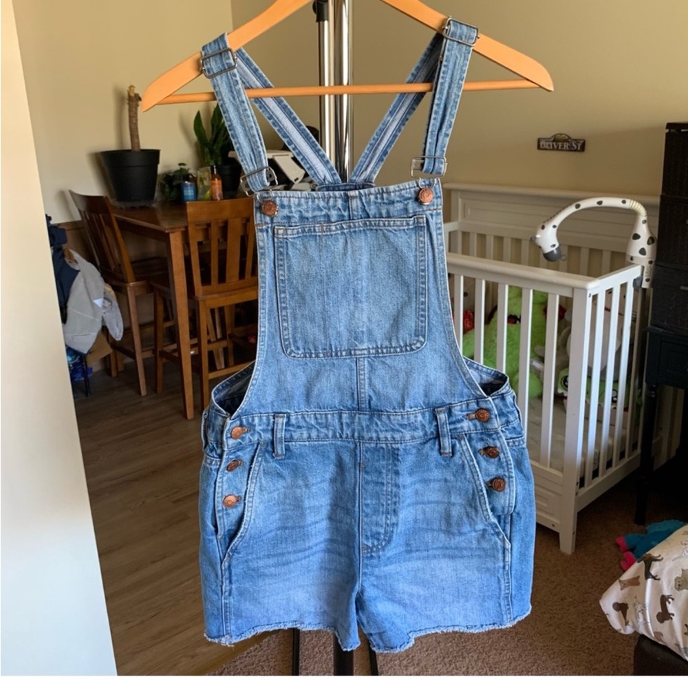 Madewell Denim Jean Shortalls Size Small